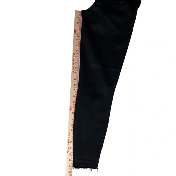 Spanx Distressed Skinny Jeans Women's S High Rise Stretch Denim Raw Hem 20213R - Picture 10 of 15